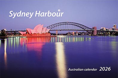 Sydney Harbour - desk calendar (140x213mm, $11.99AUD RRP)