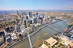 Bird's view of Brisbane - Australia L083 (sizes: 400x600; 600x900; 900x1350mm)