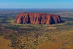 Uluru from the air - Australia L090 (sizes: 400x600; 600x900; 900x1350mm)